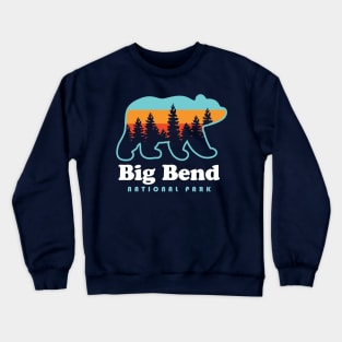 Big Bend National Park Camping Bear Texas Crewneck Sweatshirt